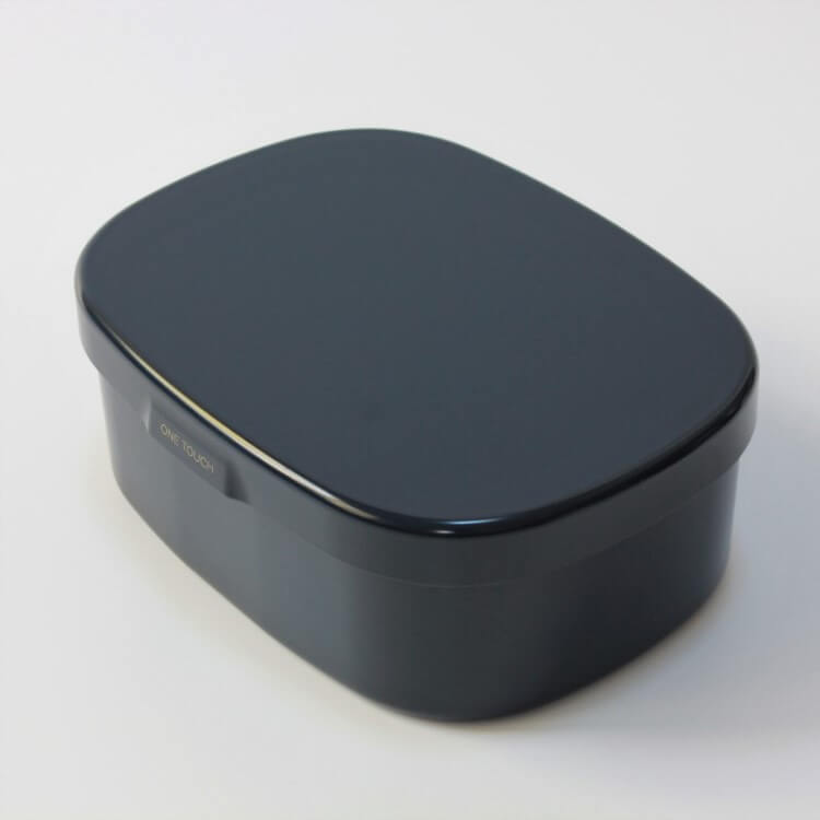 Navy Blue 1 Tier Bento Box, Easy to close lid