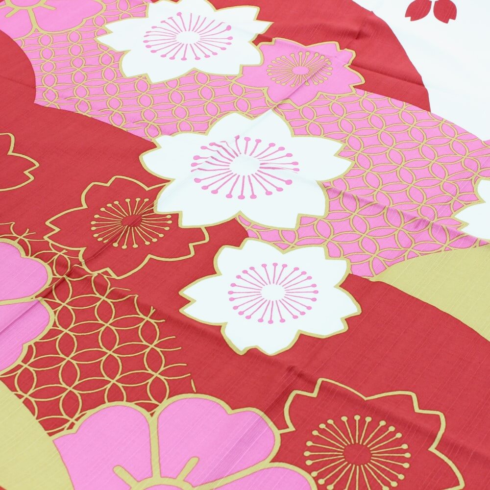 90cm sakura nishiki furoshiki flat