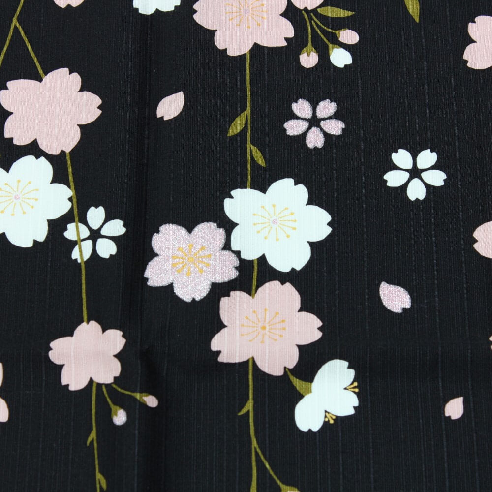 90cm shidare sakura furoshiki zoom in flowers