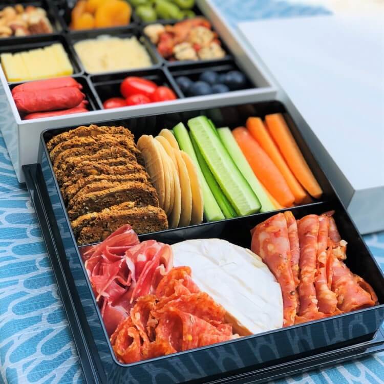 Lock & Lock Slim Diet Mini Bento Lunch Box 2 Containers + Chopsticks + Bag