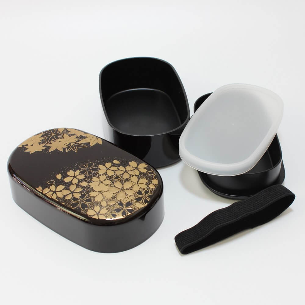 all components hanamaru brown oval bento box