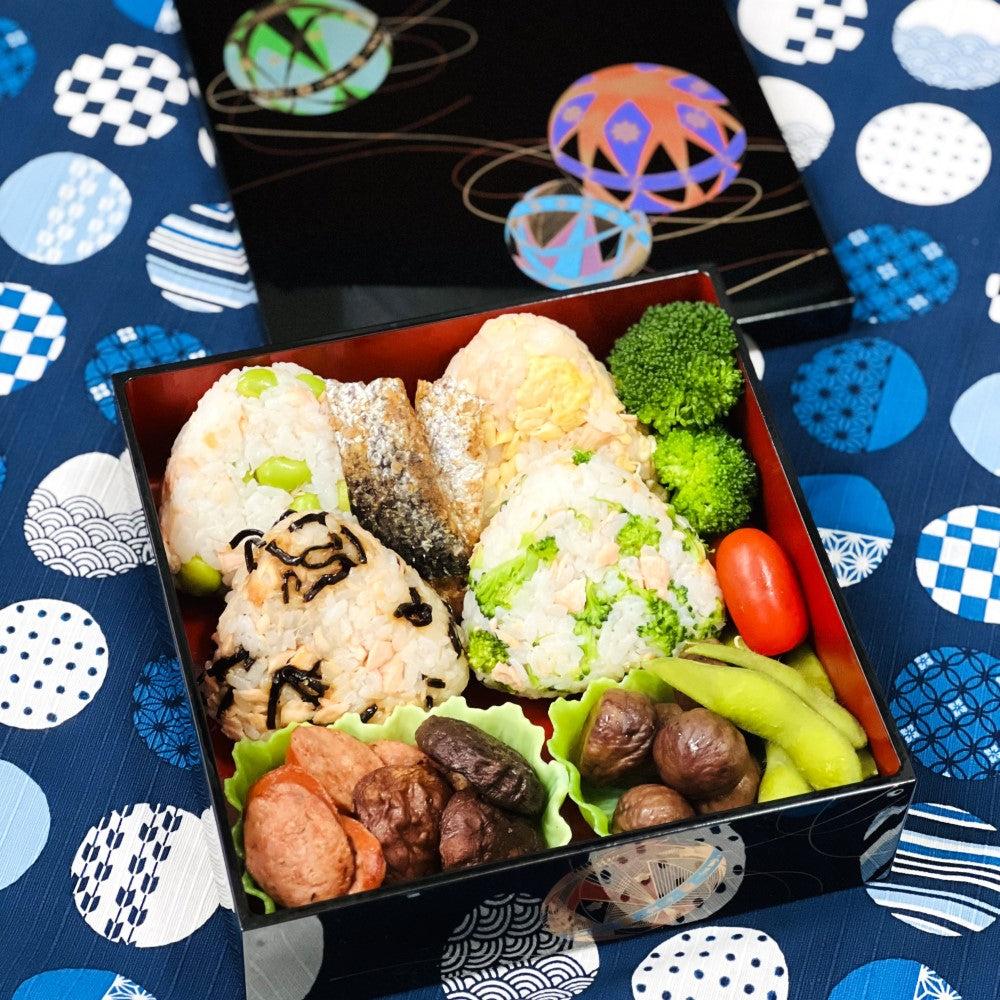 bento prepare in 1 layer temari picnic bento box