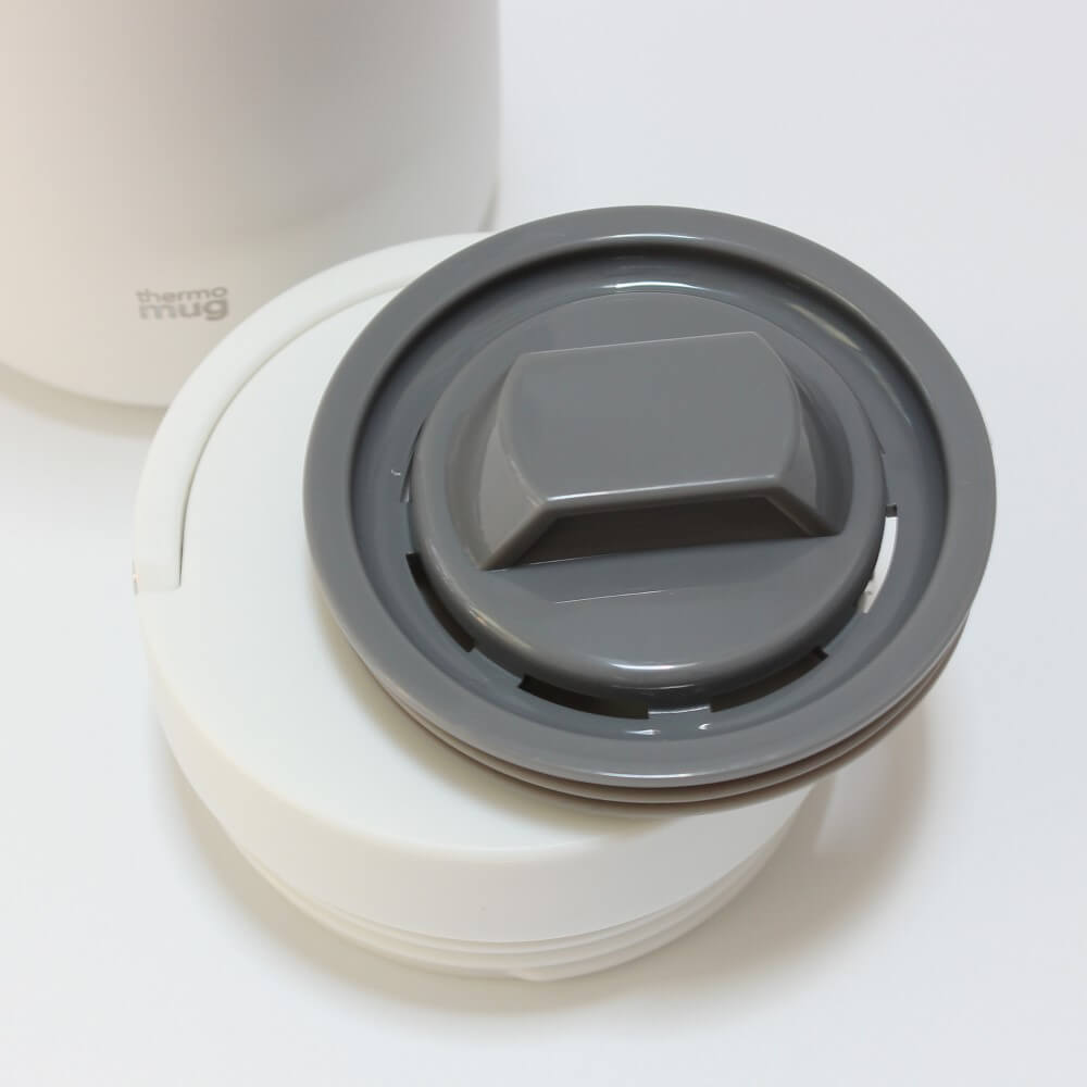 close up inner cap with gaps white lantern bottle