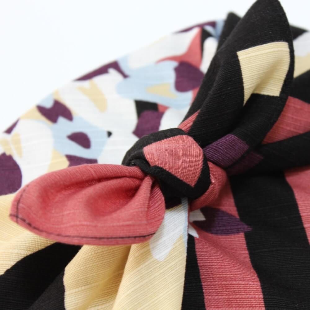 close up knot spring nights cat furoshiki