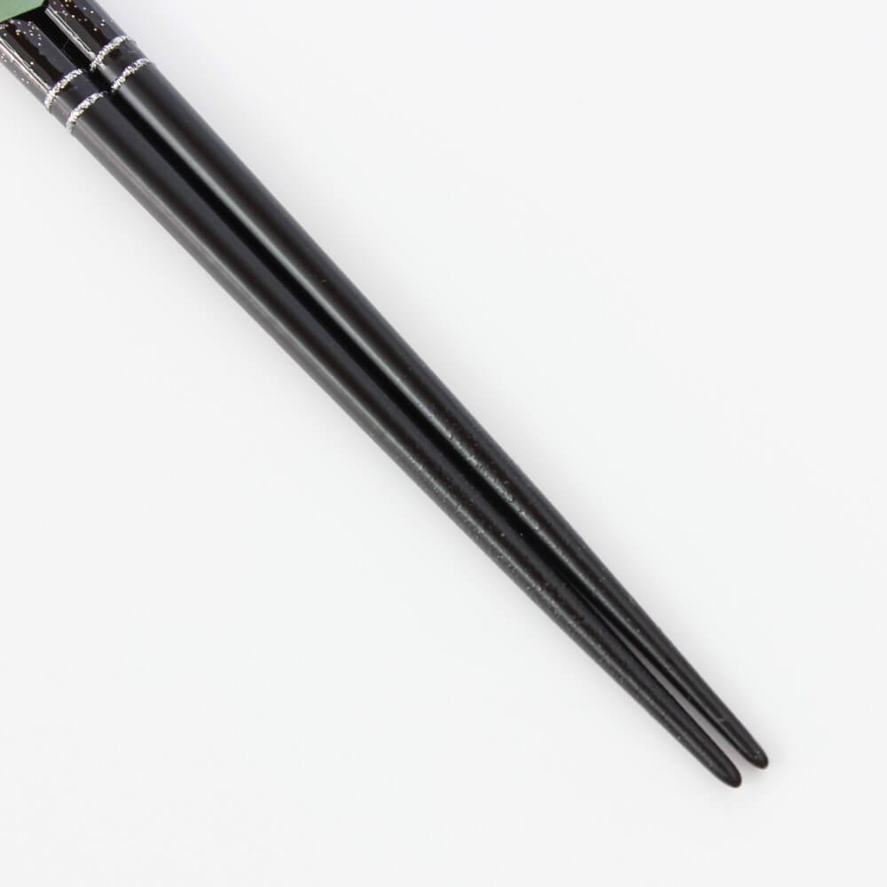 close up tips black sakura ame chopsticks