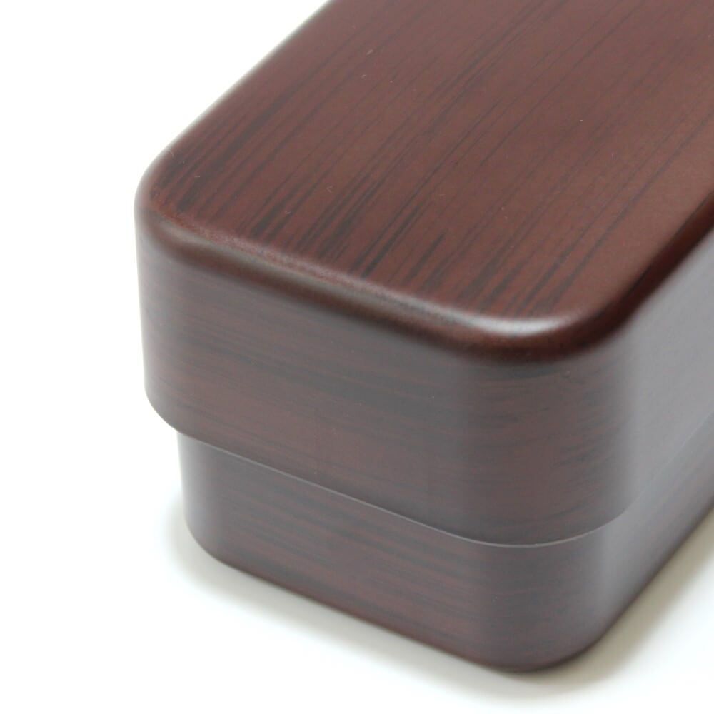 close up surface tochi rectangle bento box