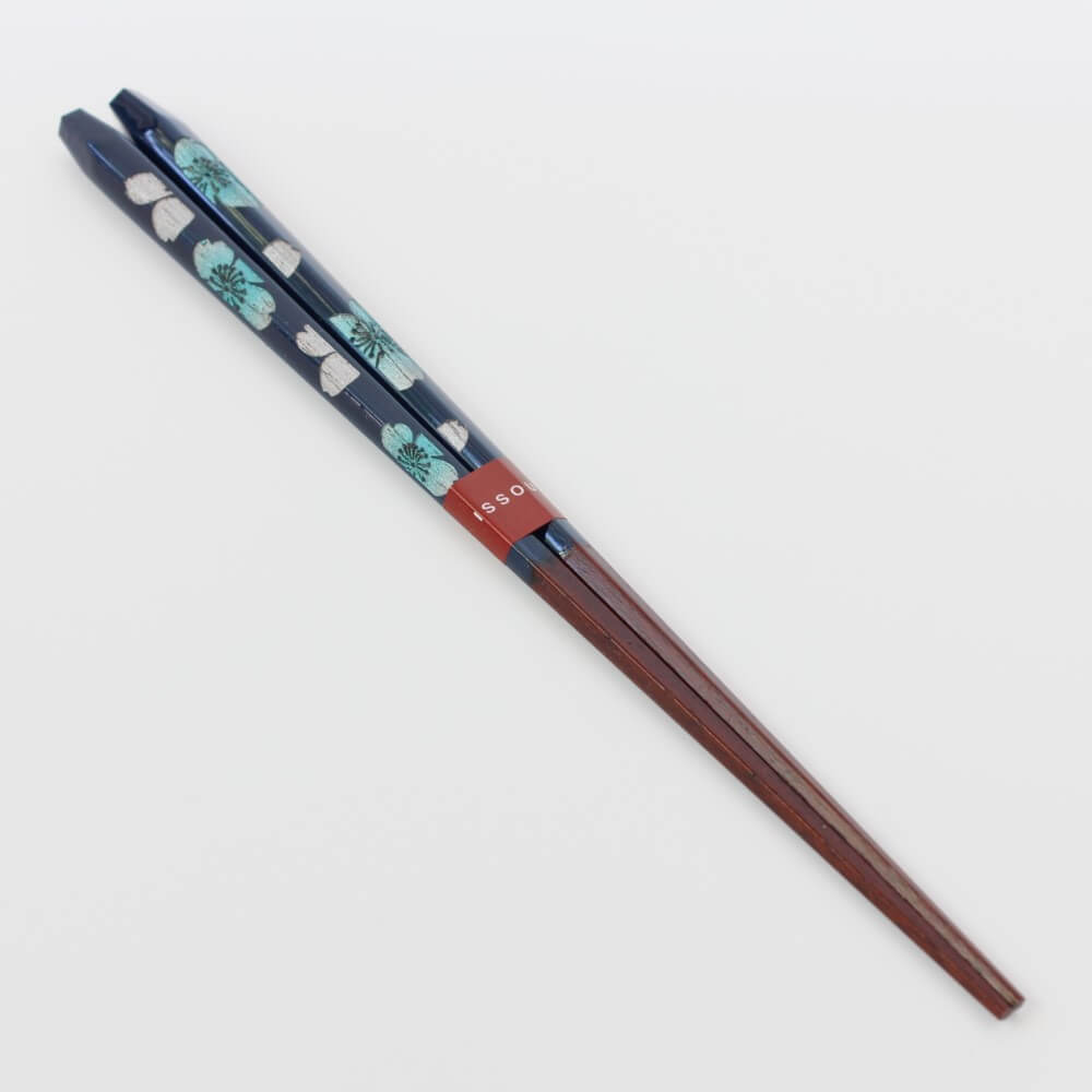 full length shot ousai blue chopsticks