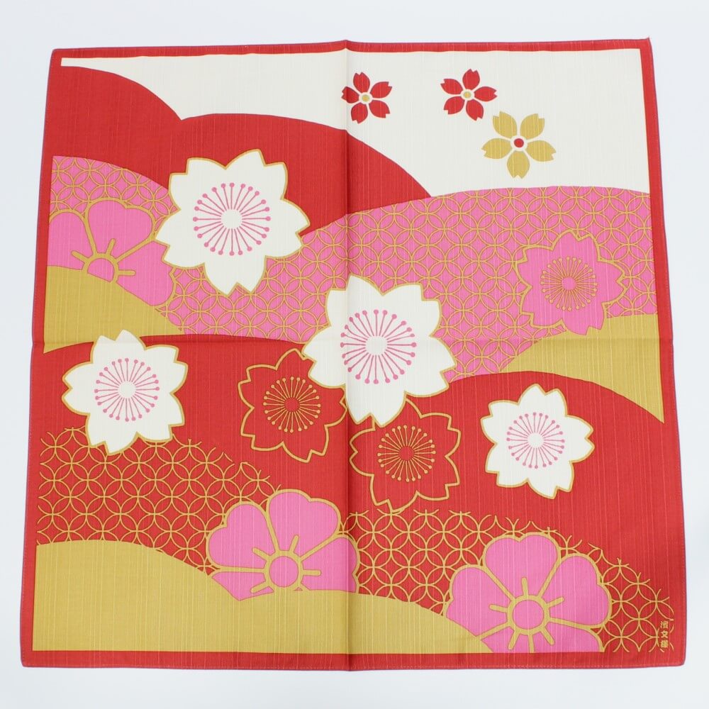 hama monyo sakura nishiki furoshiki full  view