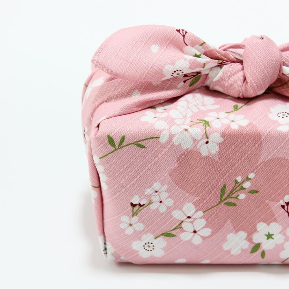 hama monyo spring sakura furoshiki wrapped bento box