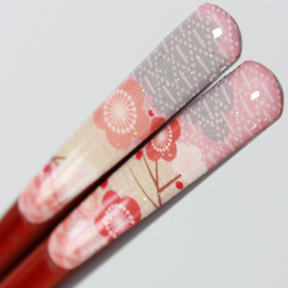 japanese plum design fukuju chopsticks