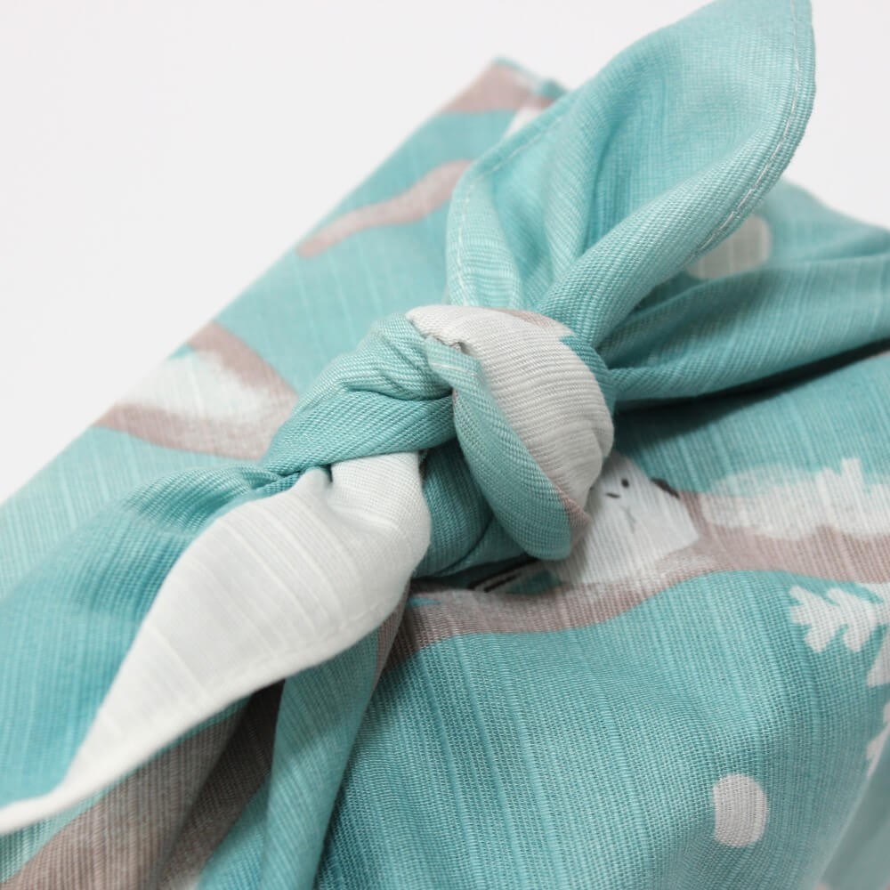 knot of tied yuki asobi furoshiki