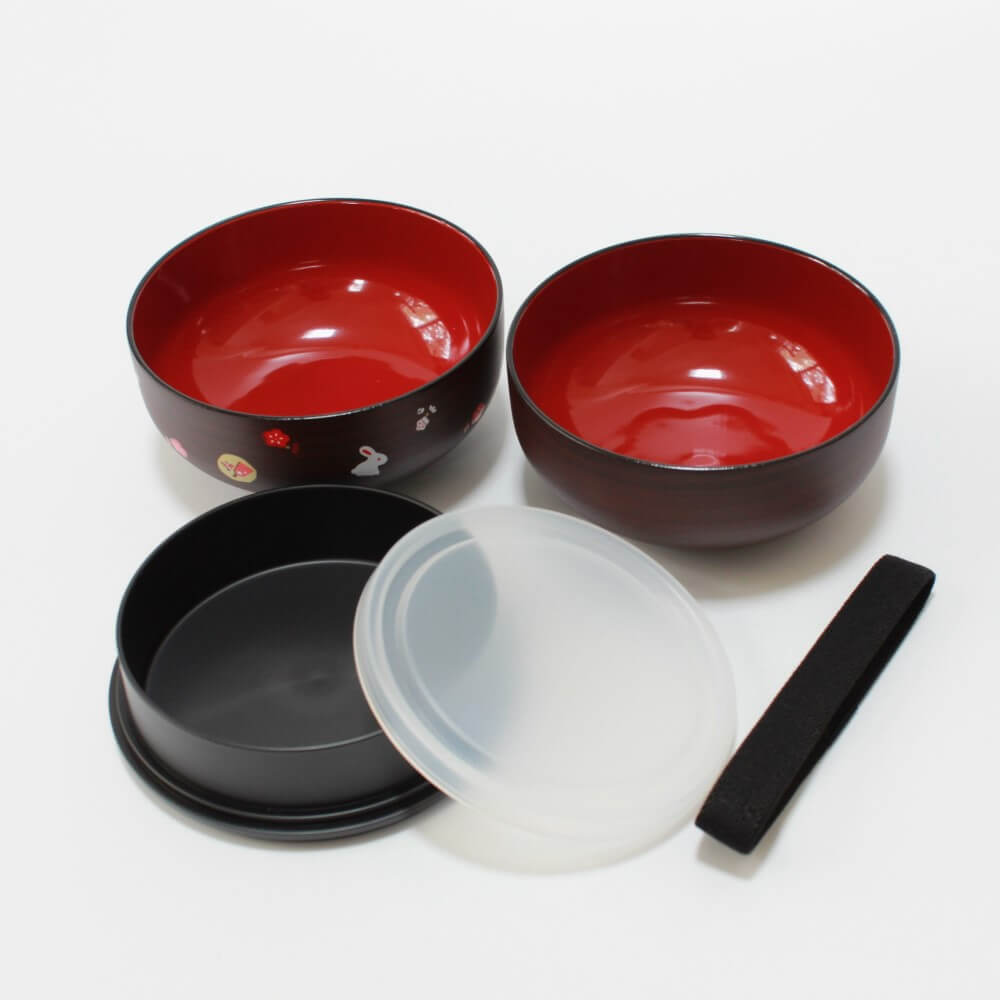 layers lid laid out bowl bento box koiki tochi