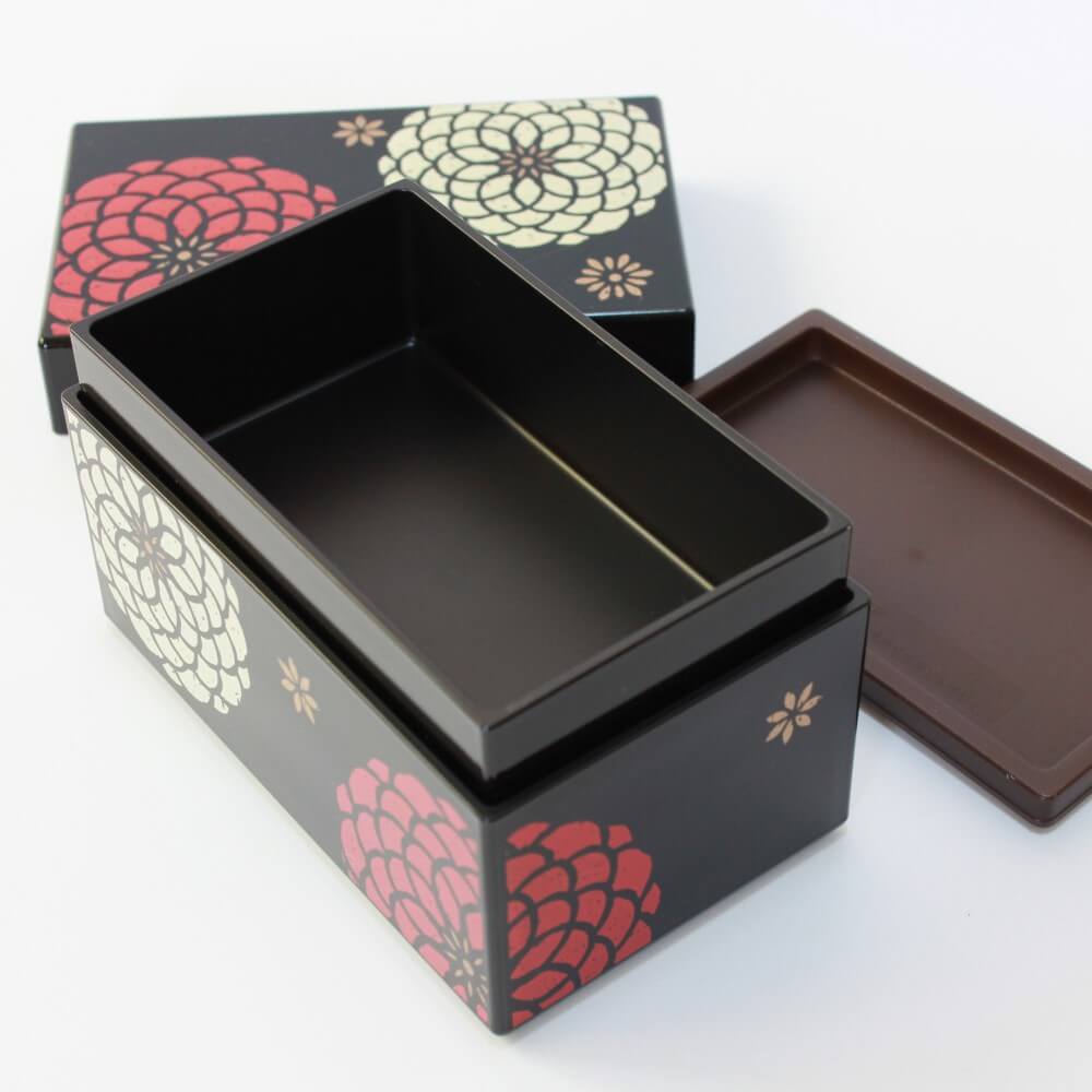 lids off hakoben black bento box