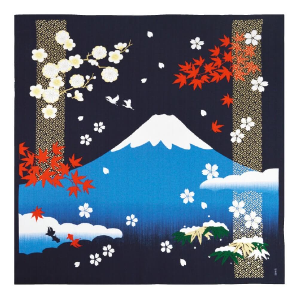 mount fuji four seasons furoshiki 90cm full view