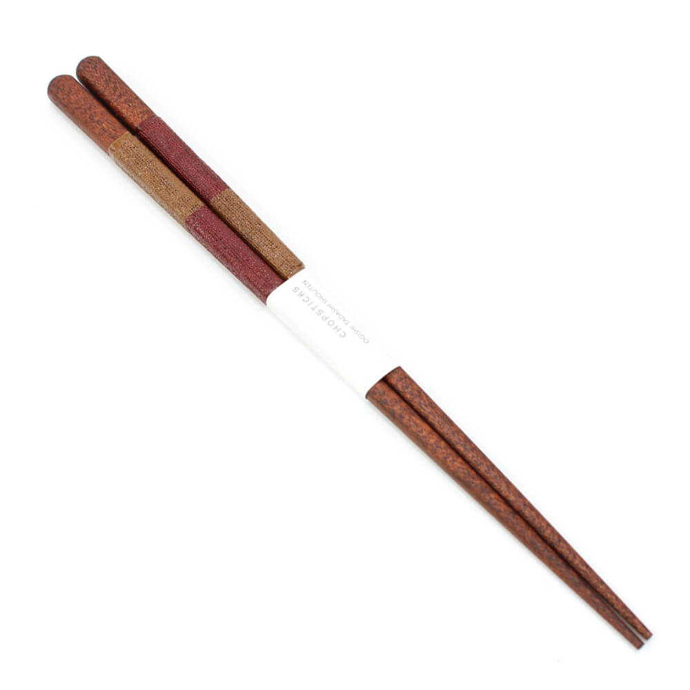 nunome ichimatsu brown red chopsticks