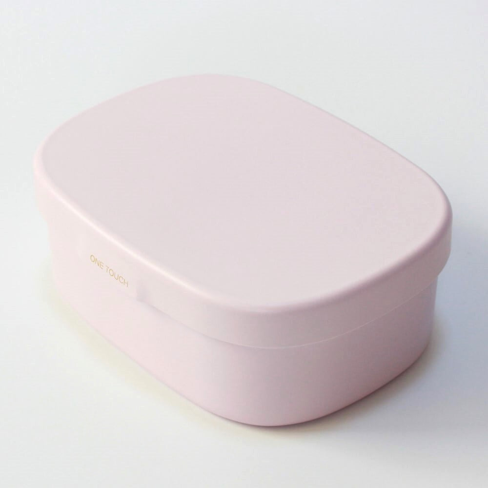 one touch pink 1 tier bento box