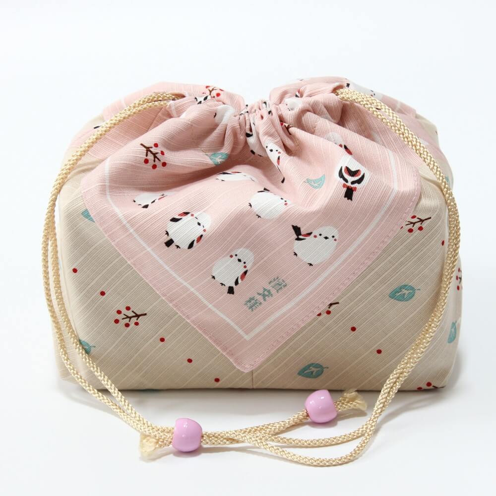 shima enaga kinchaku bento bag