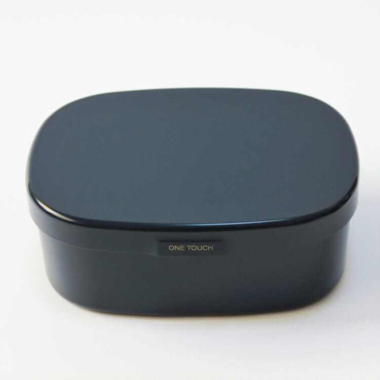 Navy Blue 1 Tier Bento Box, Easy to close lid