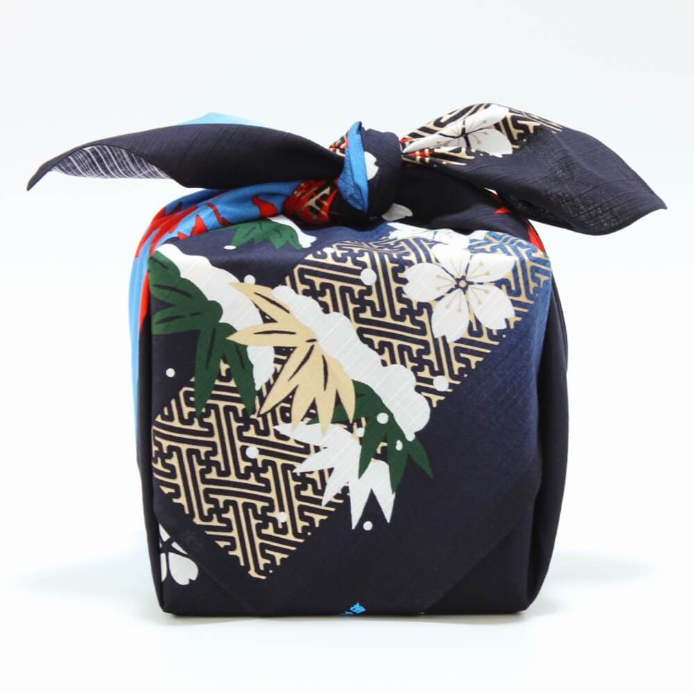 side profile 90cm mount fuji furoshiki wrapped