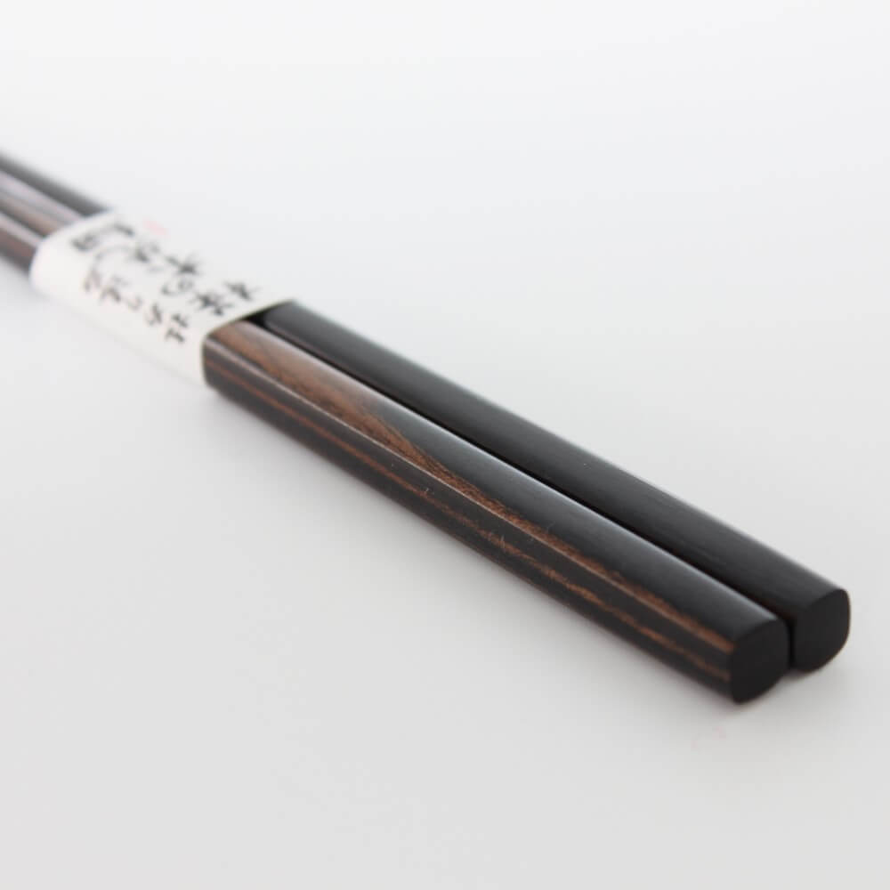 stylish photo of handles kaba no ki black chopsticks