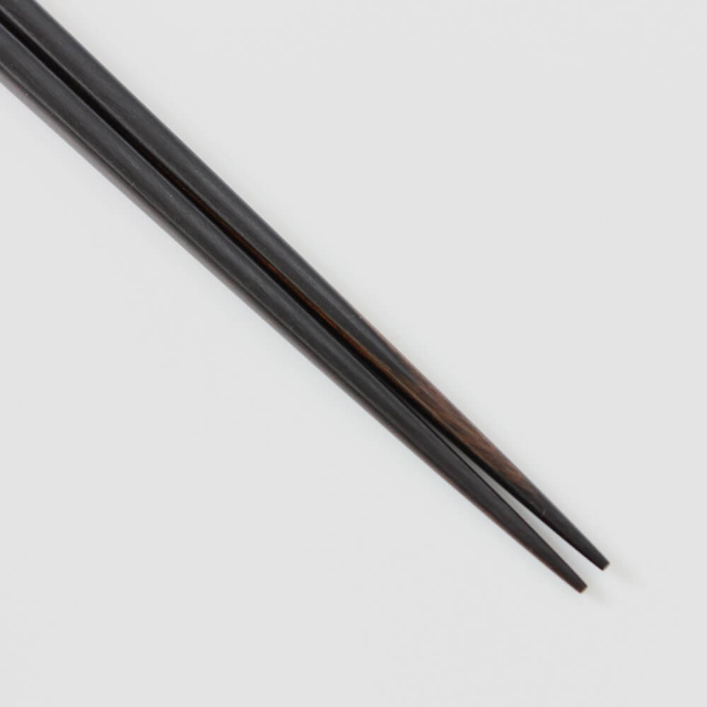 tip of kaba no ki birch black chopsticks