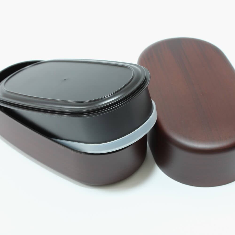 top layer flipped tochi oval bento box