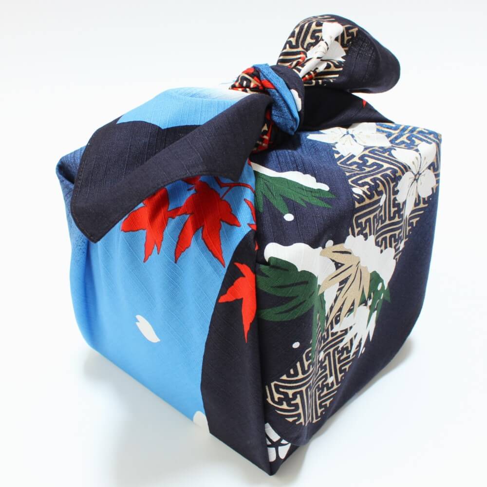 top view 90cm mount fuji furoshii wrapped